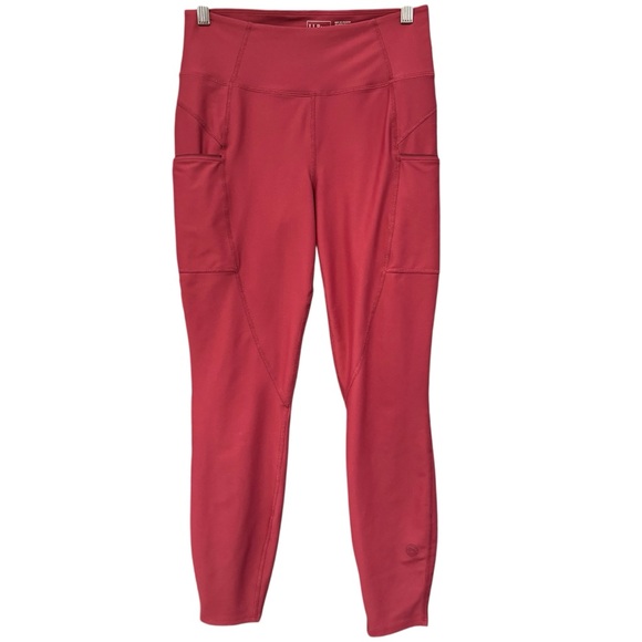 L.L. Bean Red Women’s Leggings M Reg High Rise Pocket Activewear Pants 🔥 - Picture 1 of 4